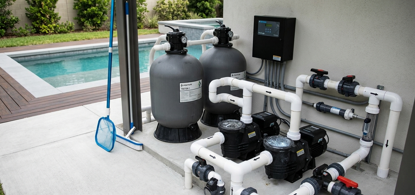 A pool pump and filtration system are essential to any pool.